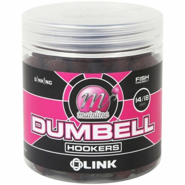 Boilies Mainline Dumbell Hookers The Link, 14/18mm, 160g/borcan