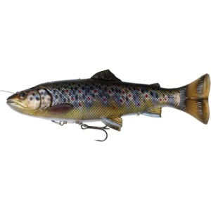 Shad Savage Gear 4D Line Thru Pulse Tail Trout Brown