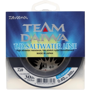 Fir Monofilament Daiwa T.D. Saltwater, Albastru Translucid, 300m