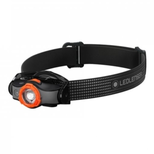 Lanterna Cap Led Lenser MH5 Black/Orange, 400 Lumeni