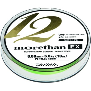 Fir Daiwa Morethan 12 Braid EX+SI, Lime-Green