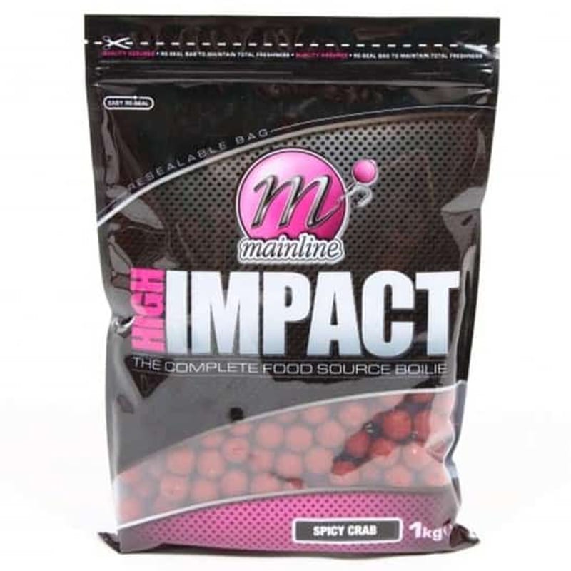 Boilies Mainline High Impact, Spicy Crab, 20mm, 1kg