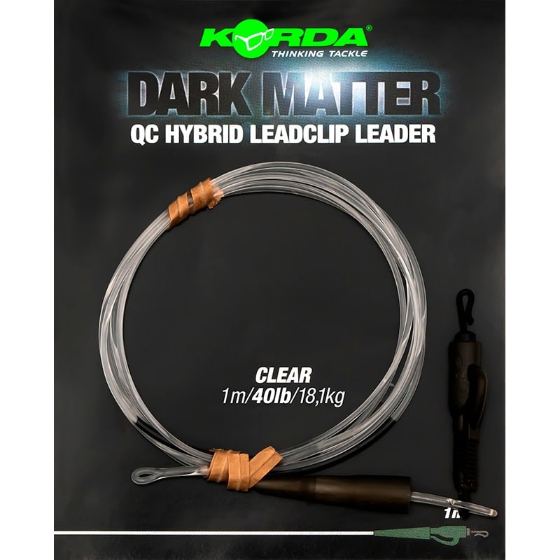 Montura Korda Hybrid QC Lead Clip, Clear, 18.1kg, 50cm