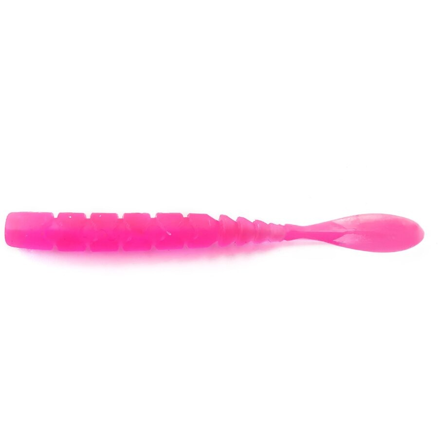 Grub Mustad Aji Micro Fla, UV Clear Pink, 5cm, 15buc