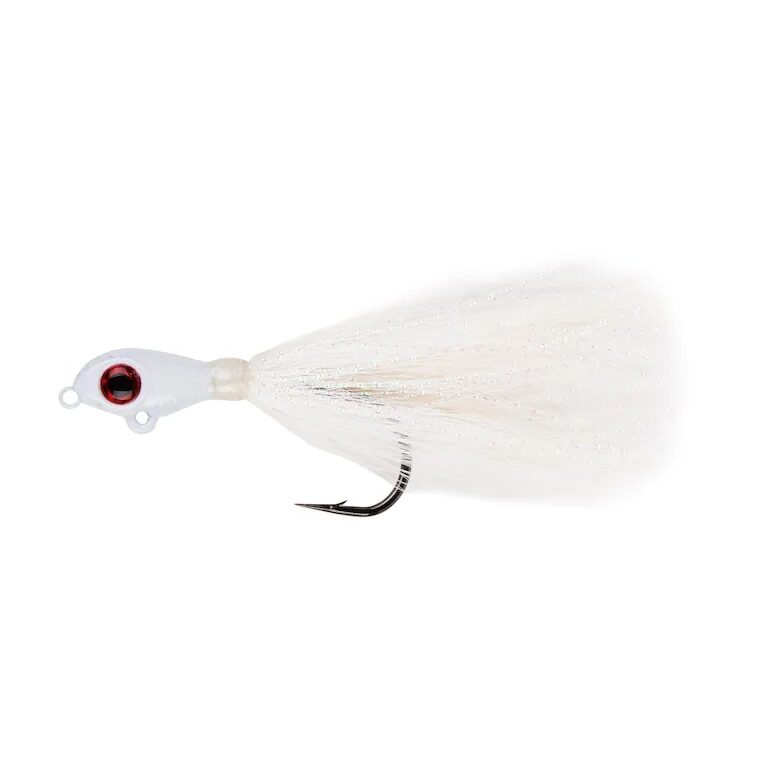 Jig Mustad Big Eye Bucktail, White, 3.5g