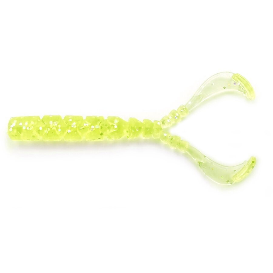 Twister Mustad Aji Chiki, UV Clear Chartreuse, 4.3cm, 13buc