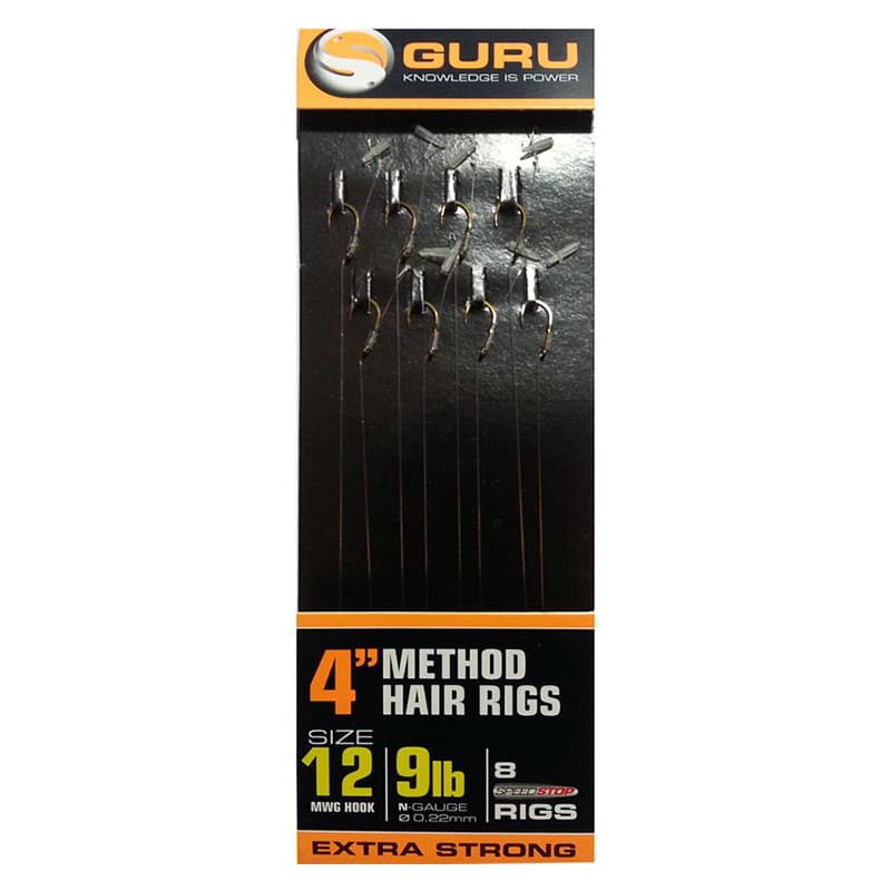 Montura Guru Method Hair Rigs Speedstops, 4", 8buc