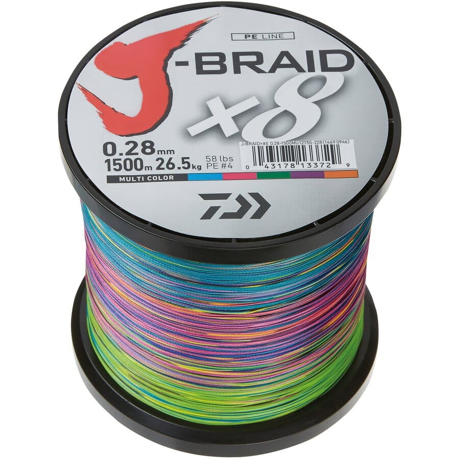 Fir Textil Daiwa J-Braid Grand X8, Multi Color, 0.28mm, 1500m