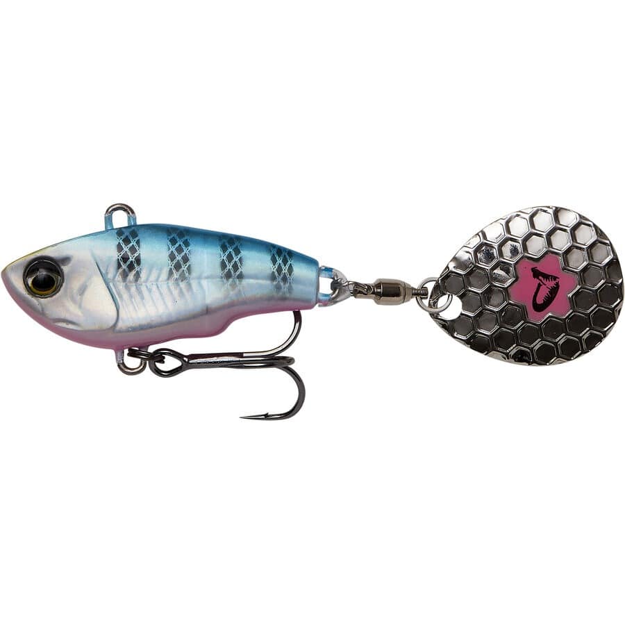 Spinnertail Savage Gear Fat Tail Sinking, Blue Silver Pink