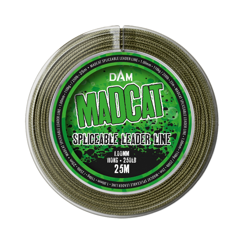 Fir Madcat Spliceable Leader, Green, 1mm, 25m