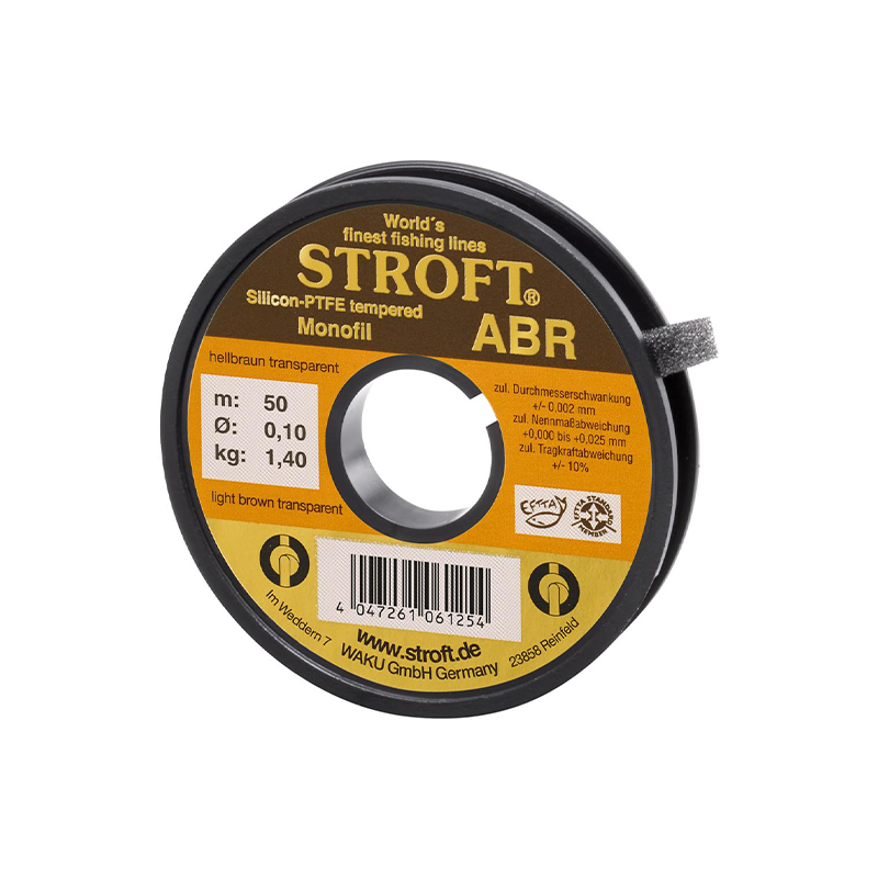 Fir Stroft ABR, 0.10mm, Maro deschis transparent, 50m