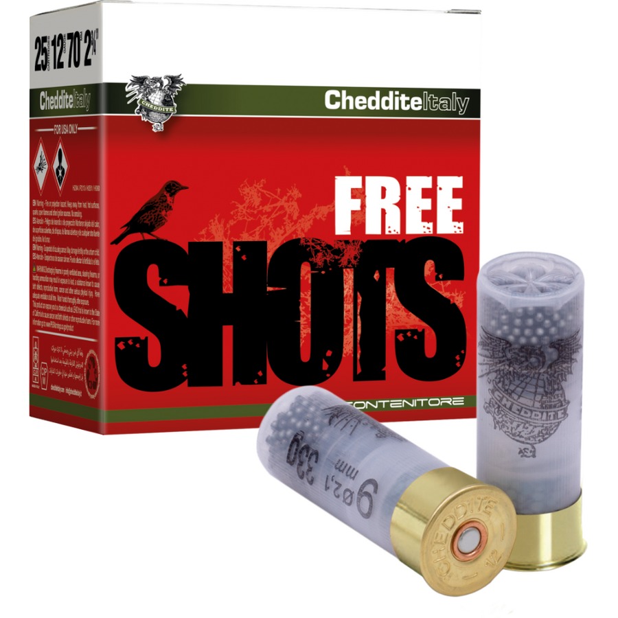 Cartuse Cheddite Free Shots, cal.12, 70mm, 33g