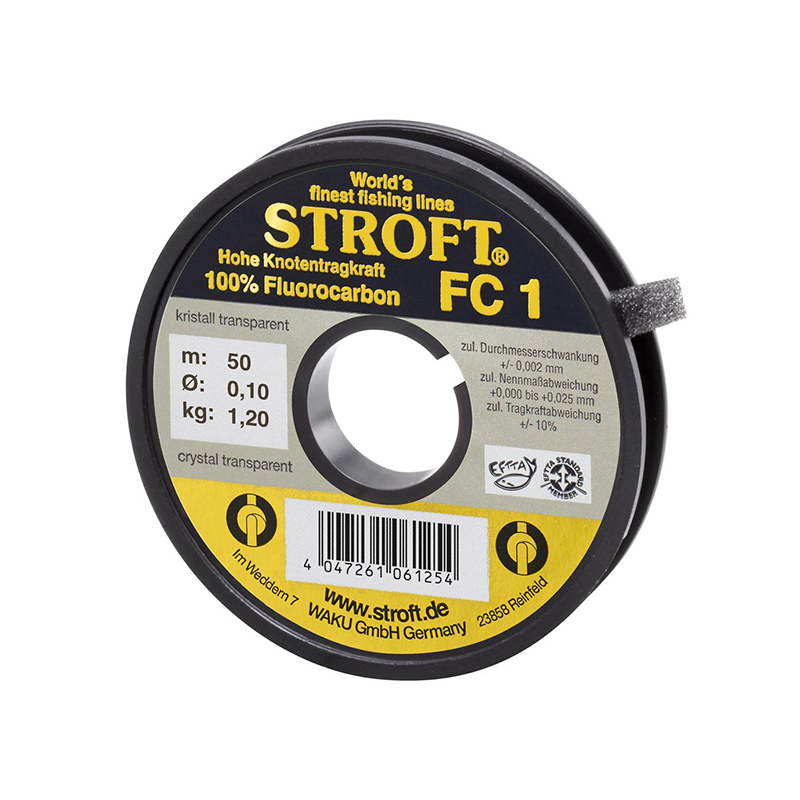 Fir fluorocarbon Stroft FC1, Translucid, 0.16mm, 50m