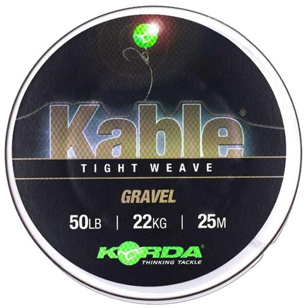 Fir leadcore Korda Kable Tight Weave, Gravel, 7m