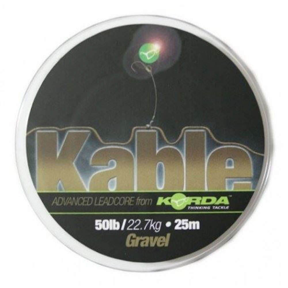 Fir leadcore Korda Kable Tight Weave, Weed, 25m