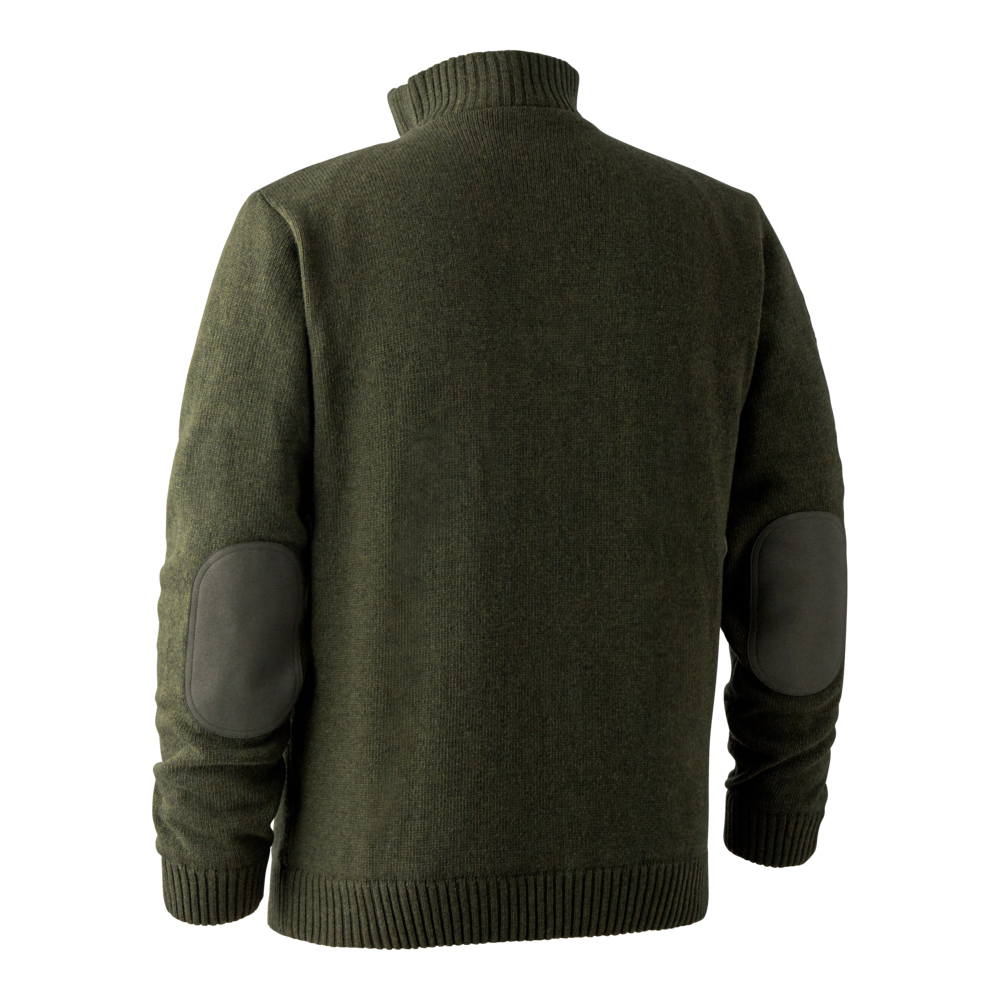 Pulover tricotat Deerhunter Carlisle cu Stormliner®- Green Melange