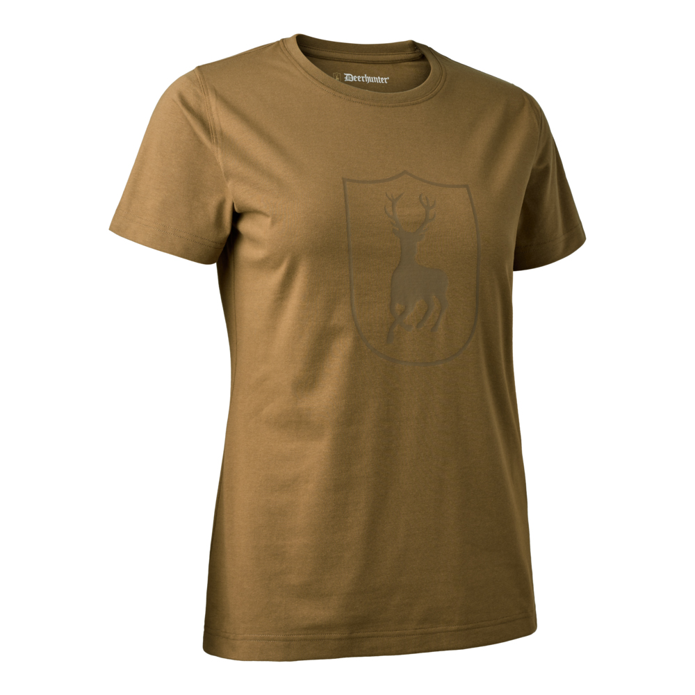 LADY tricou Deerhunter cu imprimeu - Butternut