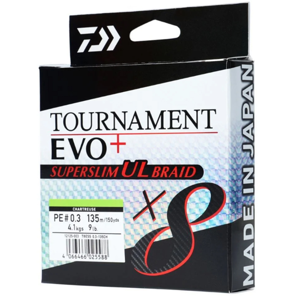 Fir Daiwa Tournament X8 Braid EVO+ Superslim UL, 0.30mm, 135m